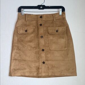 NWT Banana Republic Portia Vegan Suede Skirt‎